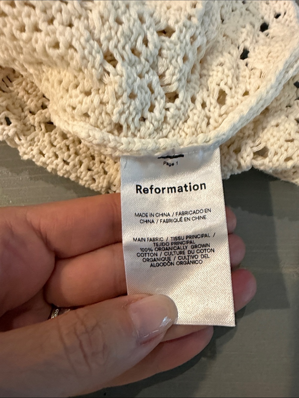 Reformation Castello Open Knit Dress - Picture 8 of 8